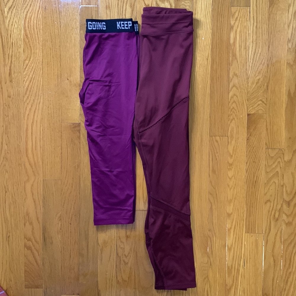 Bundle: Fabletics High-Waisted Ultracool Mesh 7/8 Leggings and F21 Capris